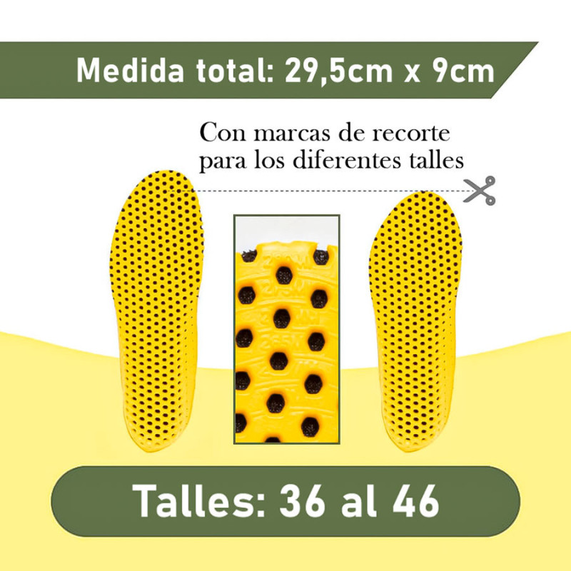 Plantillas De Goma Eva Para Calzado Talles 40 Al 46 Pie - Imagen 2
