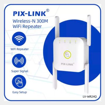 Alternative view of Extensor Wifi Repetidor Amplificador 4 Antenas 300mpbs Red Color
