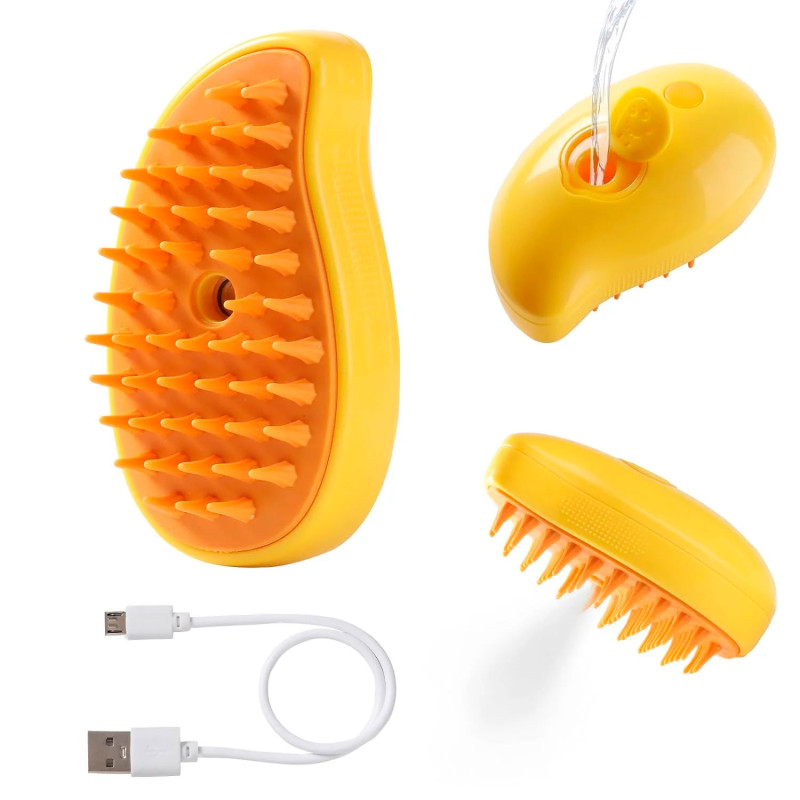 Cepillo De Silicona Con Vaporizador 3 en1 Masajeador Para - Imagen 6