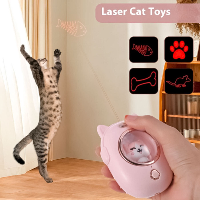 Cepillo De Silicona Para Mascotas Con Laser 2 En 1 Diferentes - Imagen 2