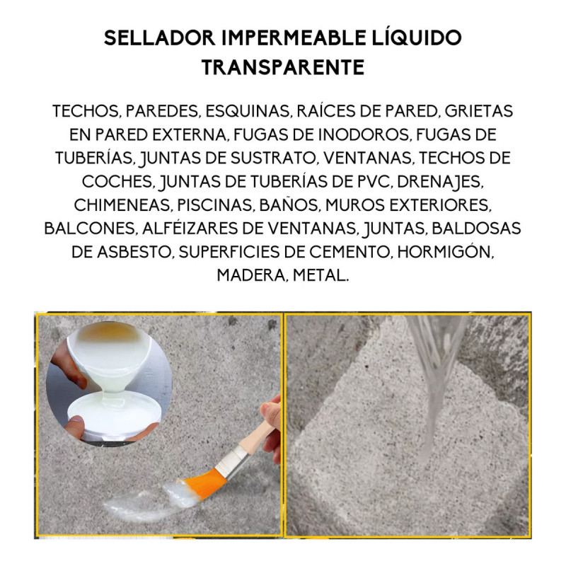Sellador Impermeabilizante Líquido 300g Eq - Imagen 4