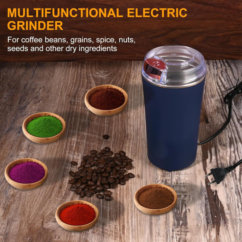 Molino Eléctrico de Café Portátil 150W 220V Acero Inoxidable – - Imagen 5