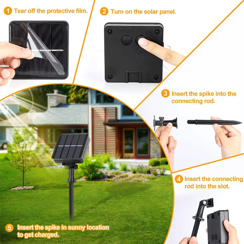 Guirnalda LED Solar 240 LEDs Multicolor – Exterior/Interior - Imagen 4