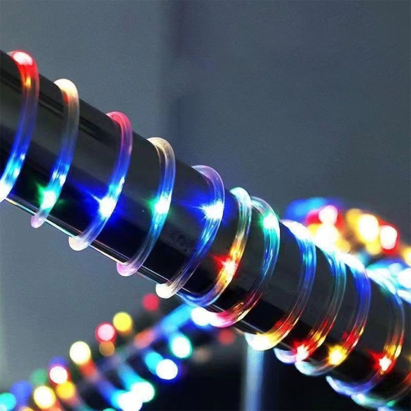 Guirnalda Led RGB Manguera Impermeable 10M Con Panel Solar - Imagen 2
