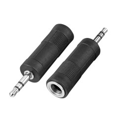 Adaptador Ficha Plug 6.5mm Hembra A Miniplug 3.5mm Macho