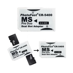 Adaptador Para 2 Memorias Micro SD Doble Memory Stick MS Pro