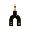 Adaptador Y Splitter De Auricular Mic Trrs Macho A 2