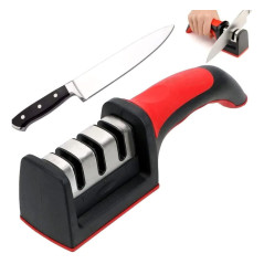 Afilador De Cuchillos 3 En 1 Pulido Manual Filo