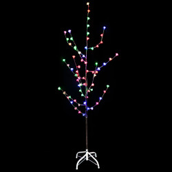 Arbol De Navidad Con Diseño Flor Luz Led Rgb