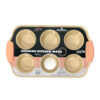 Molde Acero Revestimiento Ceramico X6 Muffin Cupcakes Reposteria