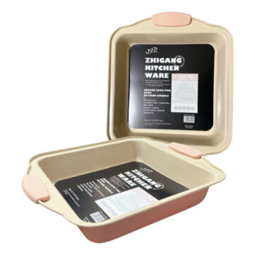 Asadera Fuente De Acero Revestimiento Ceramico Asas De Silicona
