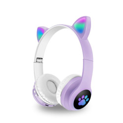 Auricular Bluetooth Orejas Gato Luz - Imagen 3
