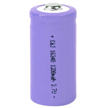 Bateria Litio 16340 Recargable 1800mAH
