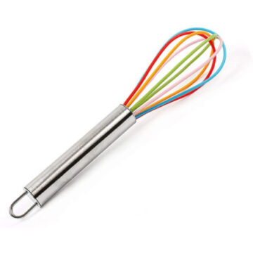 Batidor Manual Mango Acero Silicona