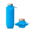 Botella Plegable De Silicona Capacidad 700ml Portable Tapa A