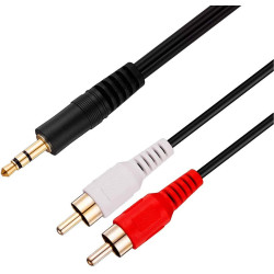 Cable Miniplug 3.5mm a 2 Rca