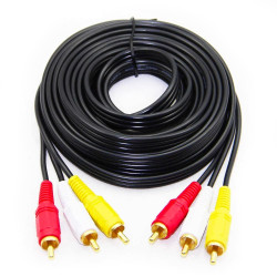 Cable Rca 3 Rca A 3 Rca Macho 10 Metros Audio Y