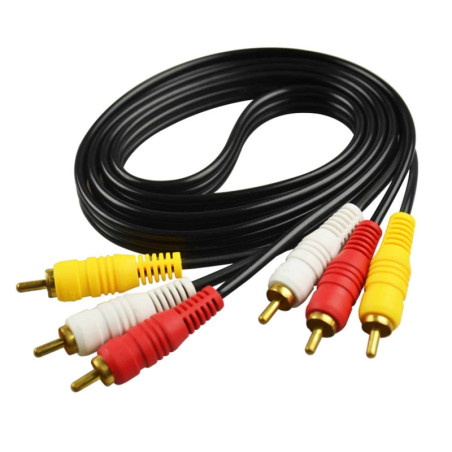 Cable Rca 3 Rca A 3 Rca Macho 3 Metros Audio Y - Imagen 3