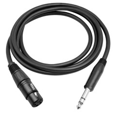 Cable XLR Hembra A Plug 6.3mm Para Microfono 1.5