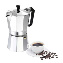 Cafetera De Aluminio Para Cafe Expreso Capacidad 6 Pocillos