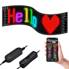 Cartel Led Panel Flexible Para Auto Ojo Personalizable App