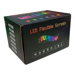 Cartel Led Panel Flexible Para Auto Ojo Personalizable App
