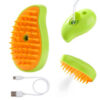 Cepillo De Silicona Con Vaporizador 3 en1 Masajeador Para