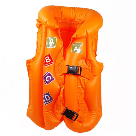 Chaleco Inflable Salvavidas Infantil Letras Talle S - Imagen 2