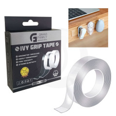 Cinta Doble Faz Transparente 2 Metros 18mm Ivy Grip