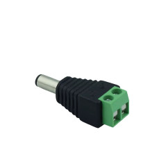 Conector DC Macho 5.5 x 2.1mm Bornera hembra para Tira de Led