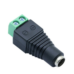 Conector 12v 2.1mm DC hembra para Tira de Led Neon