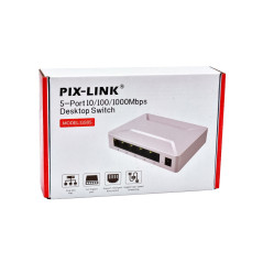 Conmutador Hub Cable De Red Ethernet Automático 5 Puertos a