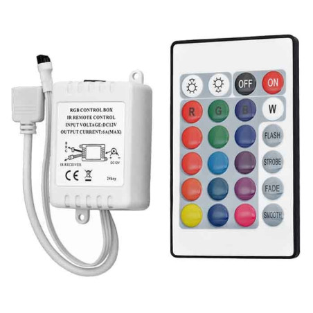 Controladora Rgb Con Control Remoto De 24