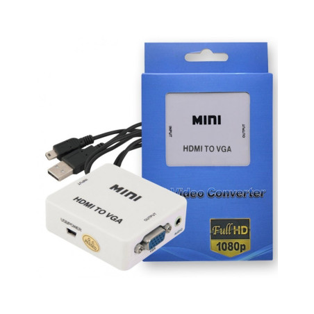 Conversor de VGA + Audio a HDMI Activo - Imagen 2