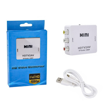Conversor Activo RCA Av Audio Video A HDMI - Imagen 3