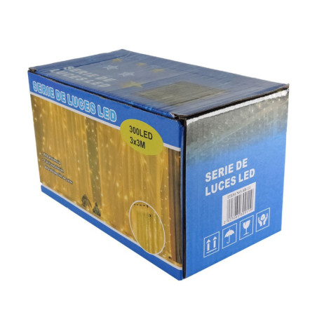Cortina de Luces Led 3mx3m Luz RGB (220V) 8
