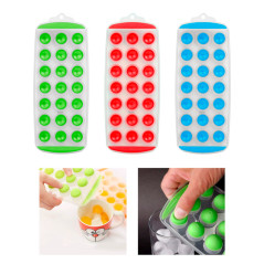 Cubetera De Hielo Plastico Y Silicona 18 Cubos Hielera Para
