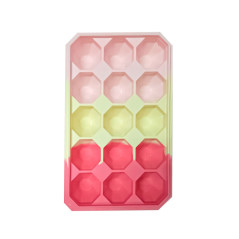 Cubetera De Silicona Con Tapa Hermetica Hielo En Forma De