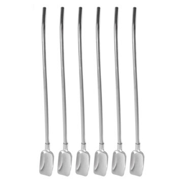 Cuchara Set X6 Para Coctel Barman Bombilla Sorbete De Acero