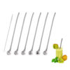 Cucharas De Coctel Con Sorbete Acero Inoxidable Y Limpiador 22cm