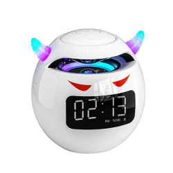 Despertador De Cabecera Diablo Parlante Bluetooth Radio FM