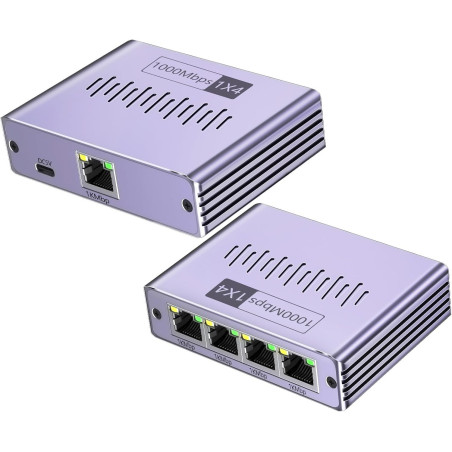 Divisor Splitter Ethernet 1 A 4 Rj45 Internet 1000