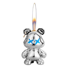 Encendedor A Gas Butano Recargable Osito Metalizado Tipo