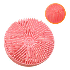 Esponja Doble Cepillo Silicona Corporal Ducha Baño Con