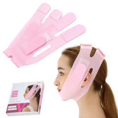 Faja Facial Mascaria De Silicona Para Estiramiento Barbilla Mejilla Y
