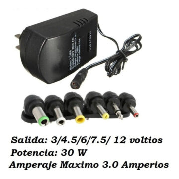 Alternative view of Fuente De Poder 3/4.5/6/7.5/9/12 Voltios 6 Puntas Cargador