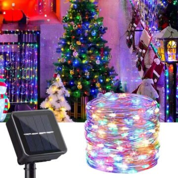 Alternative view of Guirnalda Solar 100 LED Multicolor 10 Metros Exterior Varios