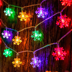 Guirnalda Luminosa RGB Copo De Nieve Para Interiores 3.4