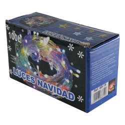Guirnaldas Luz Neutra de Navidad 100 luces led con focos de