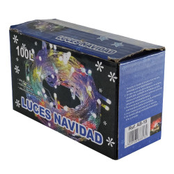 Guirnaldas de Luz RGB de Navidad 100 luces led con focos de